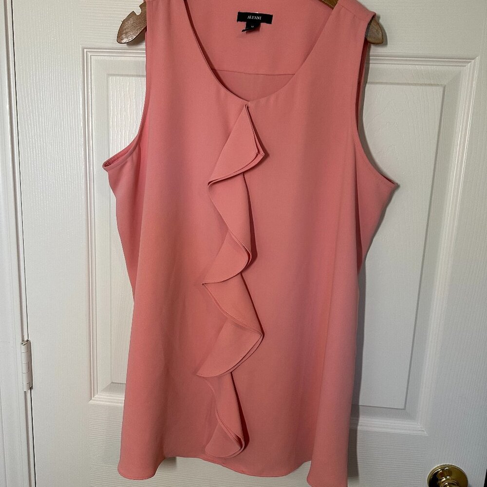 Alfani Peach blouse, Size 14